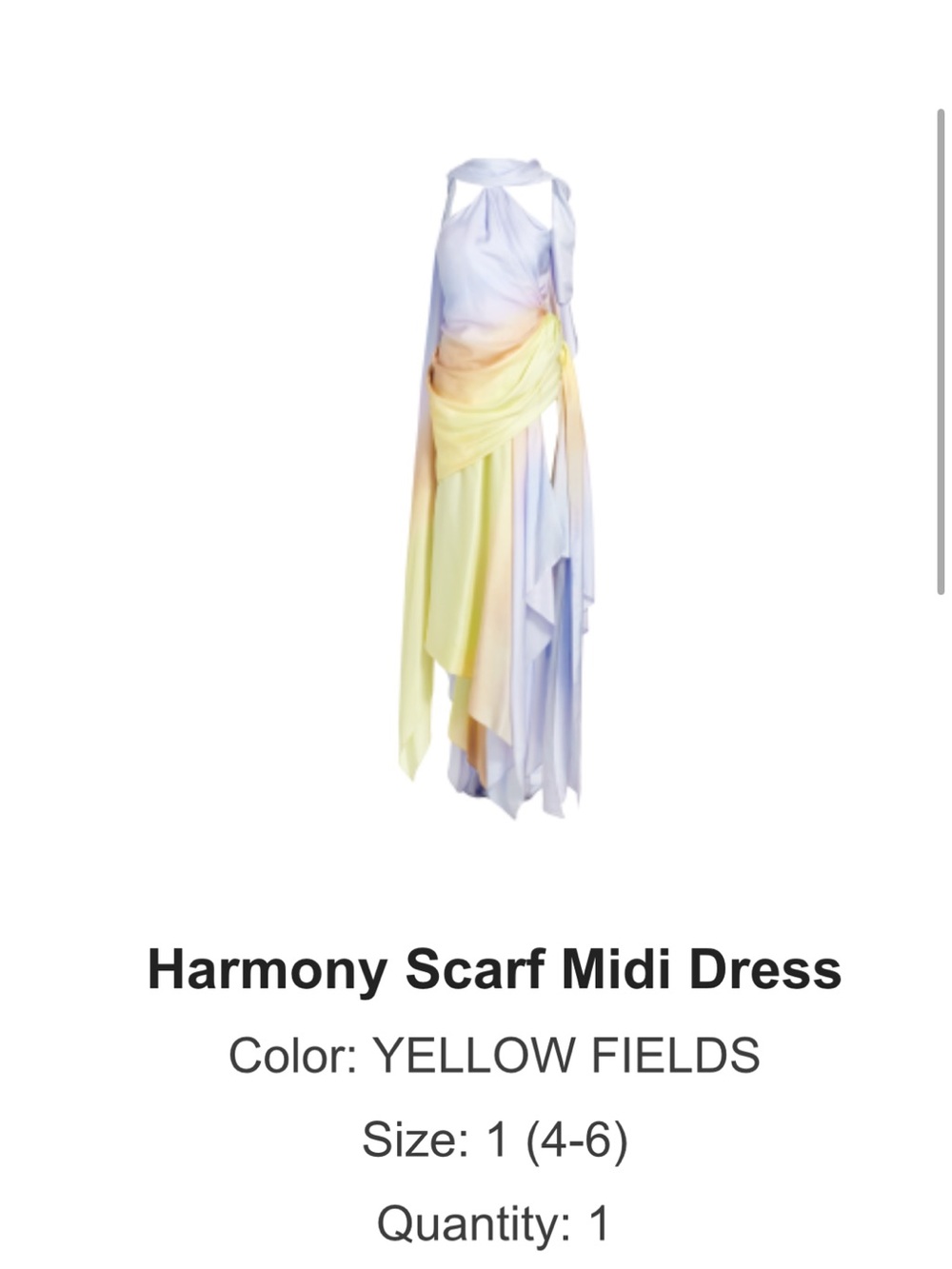 Zimmermann Silk Harmony Scarf Midi Dress NWT - Picture 7 of 7